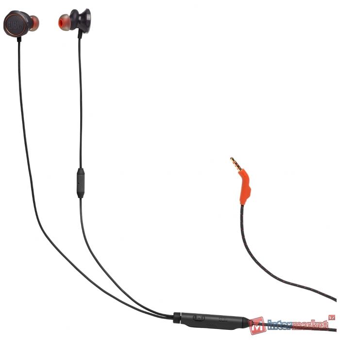 Наушники  JBLQUANTUM50BLK JBL Quantum 50 - Wired In-Ear Gaming Headset with Chat Dial - Black