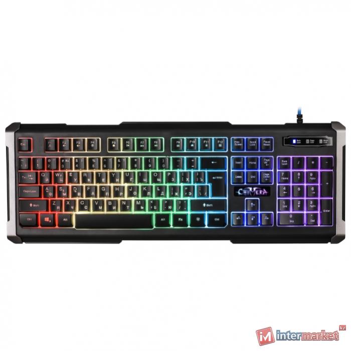 Клавиатура проводная игровая Defender Chimera GK-280DL, ENG/RUS, USB, RGB подсветка, 9 режимов. НОВИНКА!