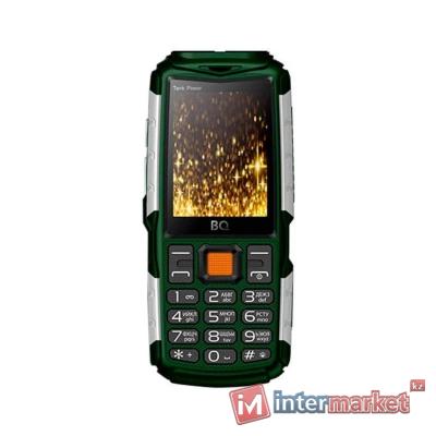 Мобильный телефон BQ-2430 Tank Power Зелёный+Серебро /