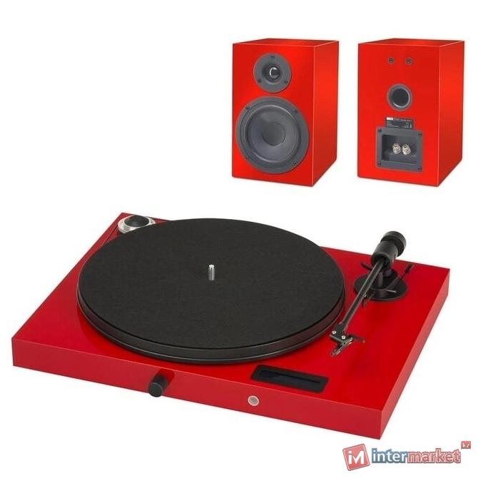 Виниловый проигрыватель Pro-Ject Juke Box E + Speaker Box 5  Красный EAN:9120097821225