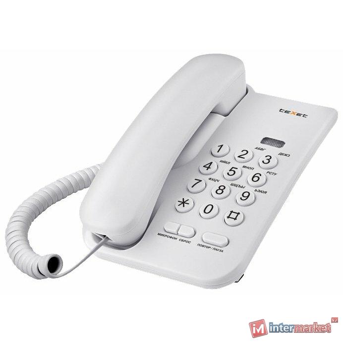 Телефон проводной Texet TX-212 серый